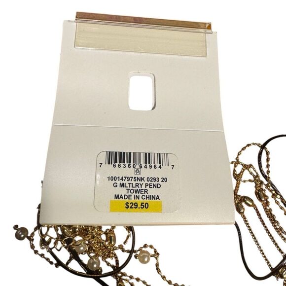 Style & Co Gold and Silver Layered Necklace - Picture 4 of 4